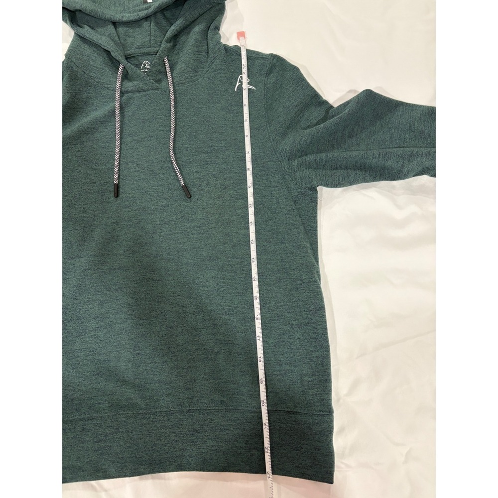 Rhoback Heathered Slate Gray Hooded Pullover Sweatshirt - Picture 5 of 7